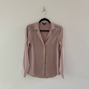 Express Flowy Button Down Blouse